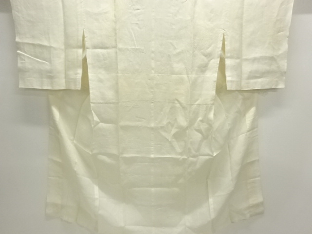 アンティーク　本麻透かし織　撫子模様長襦袢